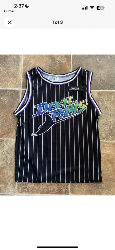 brett phillips devil rays jersey tampa bay rays basketball jersey medium M men’s 1