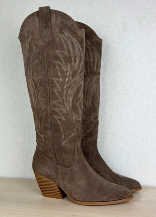 Santiags femme en daim beige tendance western T39, marca: Santiags, estado: Novo sem etiquetas, tamanho: 39, €46.00, €49.00 inclui Proteção do Comprador