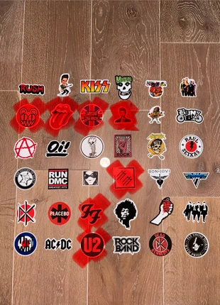 Stickers groupes Rock, état: Neuf sans étiquette, 1,00 €, 1,75 € Protection acheteurs incluse