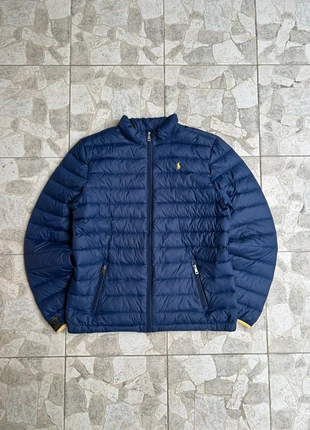 Doudoune matelassé | manteau rembourrés polo Ralph Lauren | bleu marine logo jaune | taille S, marque: Ralph Lauren, état: Très bon état, taille: S, 60,00 €, 63,70 € Protection acheteurs incluse