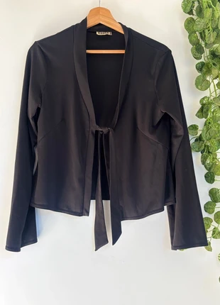 Kimono pull cardigan noeud noir, marque: C&A, état: Neuf sans étiquette, taille: M / 38 / 10, 2,00 €, 2,80 € Protection acheteurs incluse