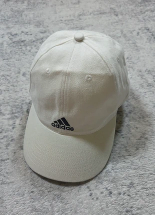 🧢 Casquette Adidas Blanche Unisexe Coton Logo Brodé Vintage, marca: adidas, estado: Muito bom, tamanho: Tamanho único, €24.99, €26.94 inclui Proteção do Comprador Pro