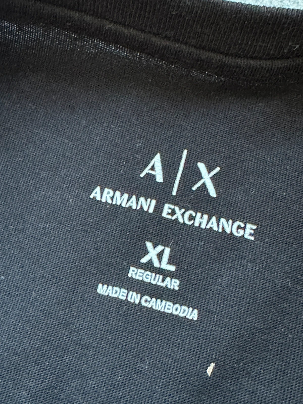 Męski T-shirt Armani Exchange logo 3D 4