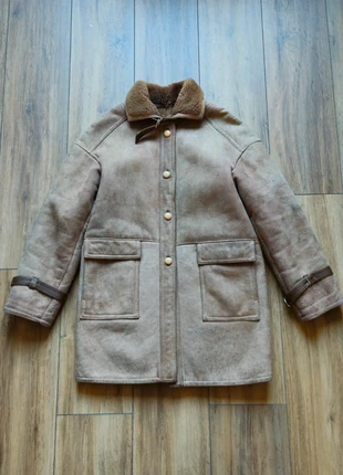 Manteau fourré vintage 90s beige clair taille L, merk: Vintage, staat: Heel goed, maat: L / 40 / 12, € 30,00, € 32,20 inclusief Kopersbescherming