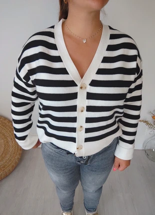 Gilets noir rayé , marca: Boutique Parisienne, estado: Nuevo con etiquetas, tamaño: M / 38 / 10, 36,00 €, 38,50 € Protección al comprador Pro incluida