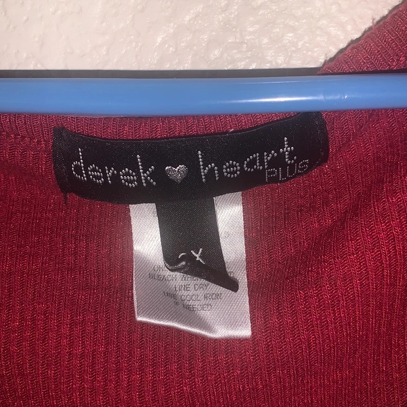 Derek Heart Plus Bundle of ribbed long sleeve asymmetrical Tops 5