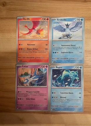 Pokémon - Lot de 4 cartes Pokémon légendaires - Cartes françaises et officielles, brand: Pokémon, condizioni: Nuovo senza cartellino, €1.00, €1.75 include la Protezione acquisti