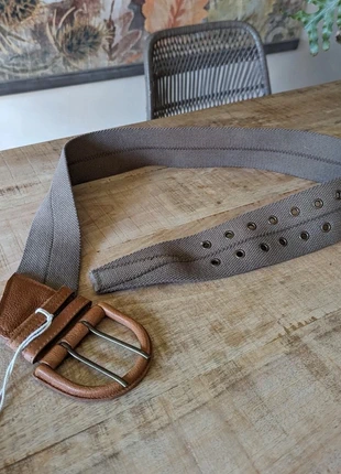 Free People Brown Roads Untraveled Canvas Belt M/L RRP £40, brand: Free People, condition: New without tags, size: 44 inches, £22.00, £23.80 includes Buyer Protection Pro