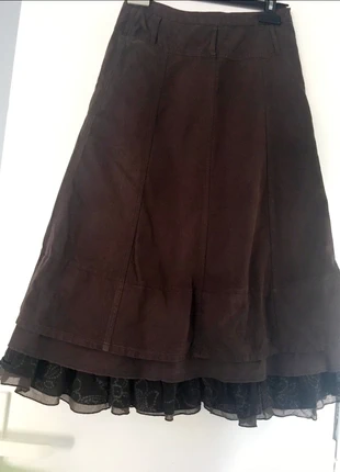 magnifique jupe velours et tissu Vintage , merk: Vintage, staat: Heel goed, maat: S / 36 / 8, € 18,90, € 20,55 inclusief Kopersbescherming