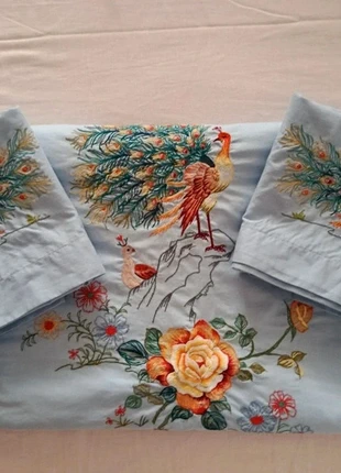 copriletto ricamato+2 Federe, marca: Vintage Dressing, estado: Novo sem etiquetas, tamanho: Casal Queen (200 cm x 200-220 cm), €32.50, €34.83 inclui Proteção do Comprador