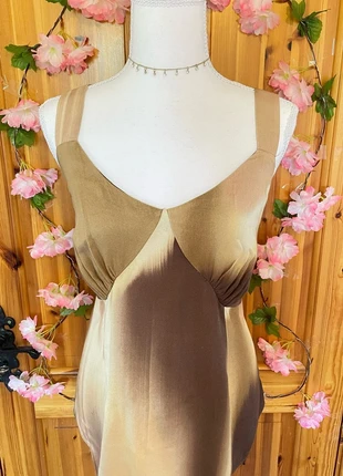 Brown Ombré Satin Effect Cami Top | Earthy Tones | Elegant Minimalist Style., brand: Cute, condition: Good, size: XXXL / 46 / 18, €13.00, €14.35 includes Buyer Protection