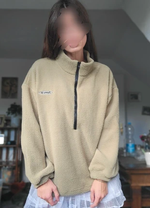 NEU Mattlime Zipper Sweatshirt in flauschigem Stoff, merk: Shein, staat: Nieuw met prijskaartje, maat: L, € 18,56, € 20,19 inclusief Kopersbescherming