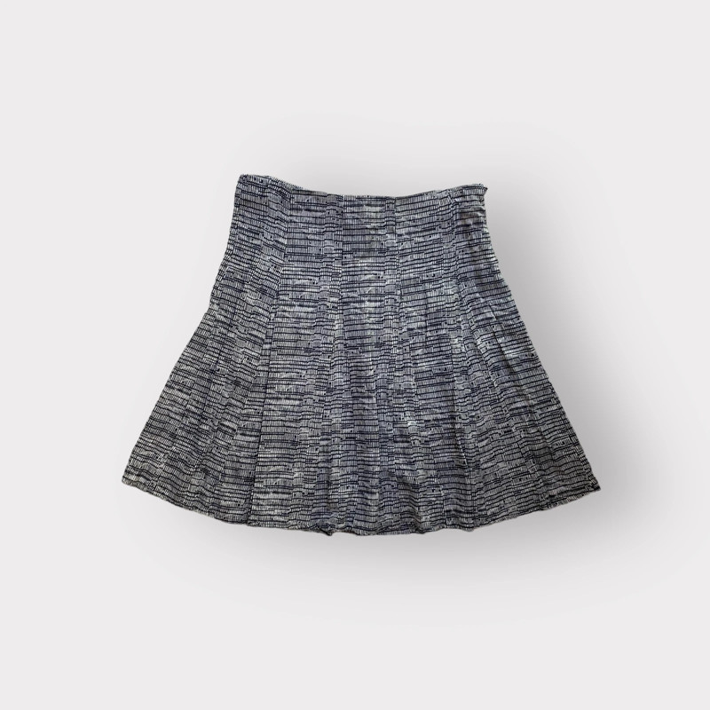 Indiska Viscose Mini High Waisted Skirt Gray 1