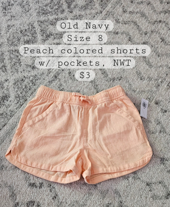 Old Navy peach shorts 1