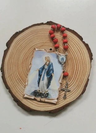 Carte et dizainier Vierge miraculeuse, marque: Lourdes, état: Neuf sans étiquette, 9,00 €, 10,15 € Protection acheteurs incluse