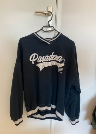 sweat bleu marine, marca: Pull & Bear, estado: Muy bueno, tamaño: XS / 34 / 6, 5,00 €, 5,95 € Protección al comprador incluida