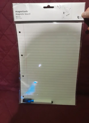 Magnetic board with pen - lined A4 paper, brand: Zebra A/S, condition: New with tags, £1.50, £2.28 includes Buyer Protection