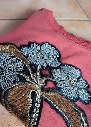 🌸Sweat Bozine rouge brique motif fleurs top!🌸, brand: Bozine, condizioni: Buone, taglia: M / IT 42 / EU 38, €5.50, €6.48 include la Protezione acquisti