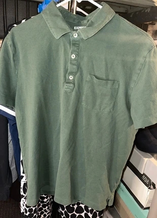 Express Polo Shirt Men's Size L Short Sleeve DarkGreen, brand: Express, condition: Good, size: L, £7.81, £8.90 includes Buyer Protection
