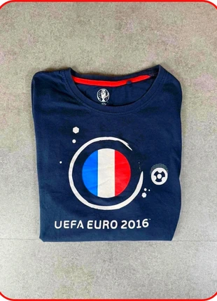T-shirt homme Euro 2016 – Taille L – Bleu marine, staat: Heel goed, maat: L, € 4,00, € 4,90 inclusief Kopersbescherming