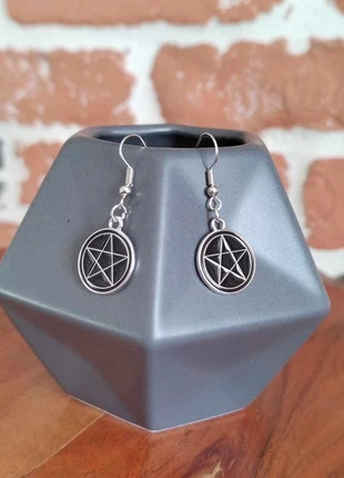 Boucles d'oreilles Pendantes handmade pentacle , état: Neuf sans étiquette, 3,00 €, 3,85 € Protection acheteurs (Pro) incluse