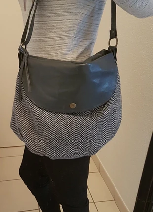 Sac à bandoulière gris chiné. Xanaka. , brand: Xanaka, condition: Very good, €8.00, €9.10 includes Buyer Protection
