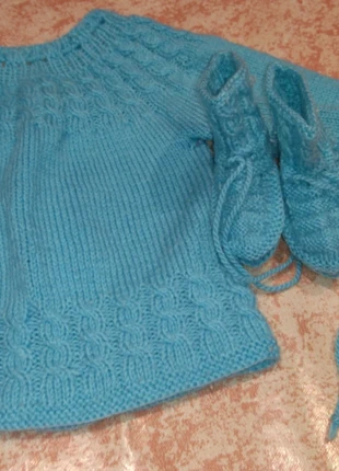 ensemble nouveau né fille ou garçon bleu , marke: Fait Main, zustand: Sehr gut, größe: Bis zu 1 Monat / 50, 3,50 €, 4,38 € inklusive Vinted-Käuferschutz