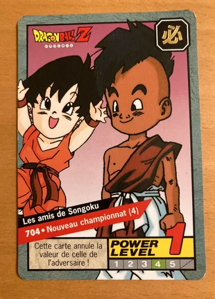 Carte Dragon Ball Z Carddass Grand Combat 704 les amis de Songoku - Uub (Oob) et Pan 1997, brand: Dragon Ball, condition: Very good, €2.50, €3.33 includes Buyer Protection