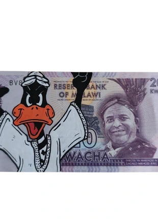 Billet du Malawi Custom Daffy Duck – Pièce unique signée !, marque: Looney Tunes, état: Très bon état, 25,00 €, 26,95 € Protection acheteurs incluse