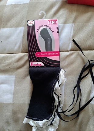 Jambière dentelle blanche, brand: Evasion, condizioni: Nuovo con cartellino, taglia: S | 35-38, €5.00, €5.95 include la Protezione acquisti