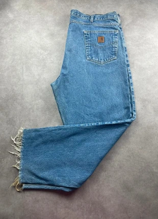 Pantalon Carhartt Jeans Bleu Coupe Droite Loose Fit 42x34 #01, brand: Carhartt, condition: Very good, size: W42, €22.00, €23.80 includes Buyer Protection
