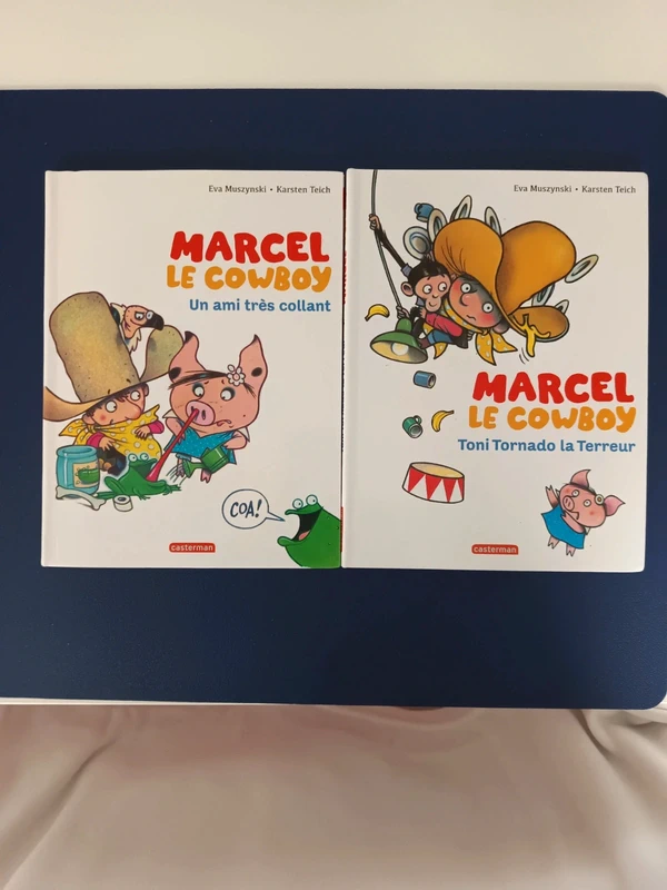 Lot de 2 livres Marcel Le Cowboy
