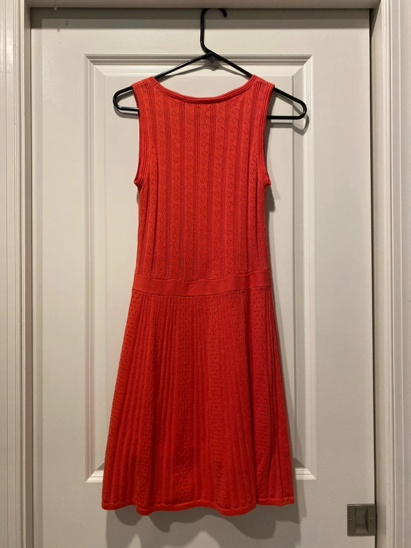 Trina Turk Orange Knit Mini Dress 4