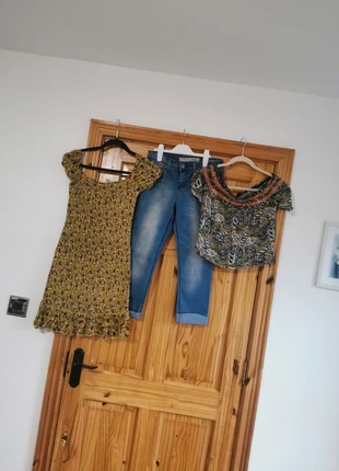 River Island dress & Capri jeans and top bundle UK10, brand: River Island, condition: Very good, size: M / 38 / 10, €8.00, €9.10 includes Buyer Protection