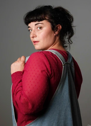 Blouse framboise à plumetis, marca: Vintage, estado: Muy bueno, tamaño: XXL / 44 / 16, 8,00 €, 9,10 € Protección al comprador Pro incluida