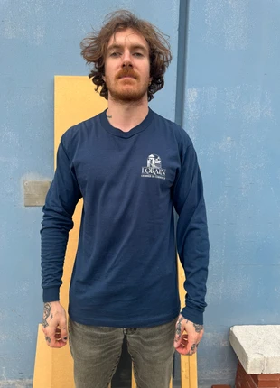 Vintage T-shirt longsleeves single stitch "Greater Lorain Chamber of commerce Team Clamroo", marca: Screen Stars, estado: Muito bom, tamanho: XL, €25.00, €26.95 inclui Proteção do Comprador