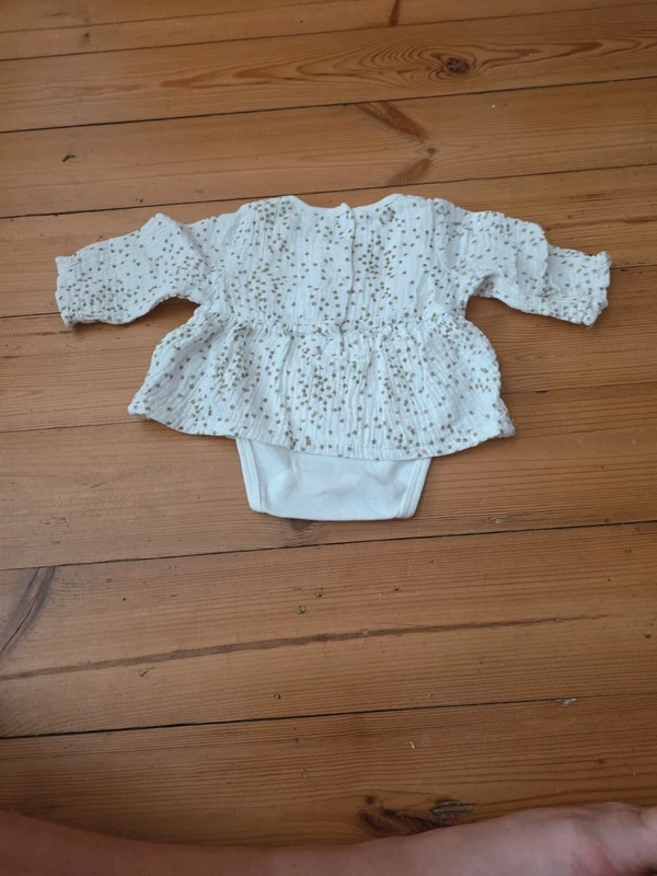 Lot de deux ensemble en coton en 1 mois - photo numéro 3