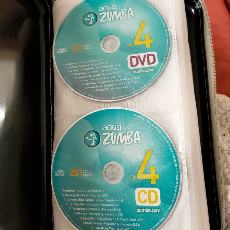 Aqua zumba dvd and Cd volumen 4-5-6-7