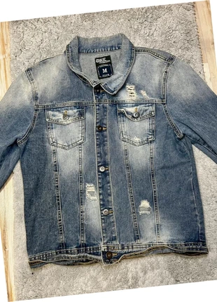 Veste en jean délavée homme OWK style destroy – Taille M, marque: OWK Collection, état: Très bon état, taille: M, 22,99 €, 24,84 € Protection acheteurs incluse