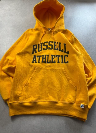 Hoodie / Pull à capuche Russel Athletic USA vintage moutarde – Taille S Oversize (Unisexe), brand: Russel Athletic, condition: Very good, size: S, €25.00, €26.95 includes Buyer Protection Pro