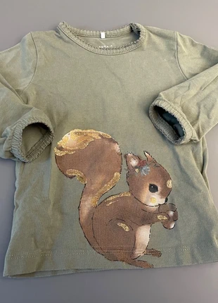 Langarmshirt „Eichhörnchen“, marke: Name It, zustand: Sehr gut, größe: 6-9 Monate / 68, 1,50 €, 2,28 € inklusive Vinted-Käuferschutz