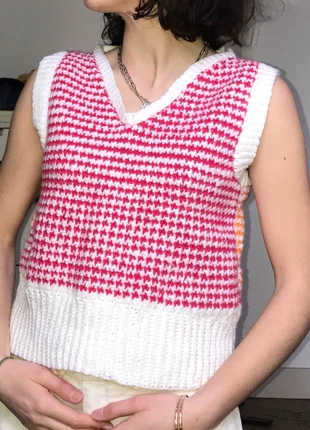 Piece unique pull sans manche , brand: Handmade, condition: New without tags, size: S / 36 / 8, €5.00, €5.95 includes Buyer Protection