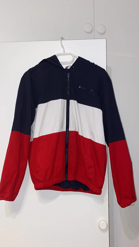 Brandy melville jacket red white blue discount