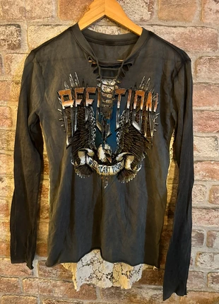 T-shirt manche longue femme taille M Affliction, brand: Affliction, condizioni: Ottime, taglia: M / IT 42 / EU 38, €5.00, €5.95 include la Protezione acquisti