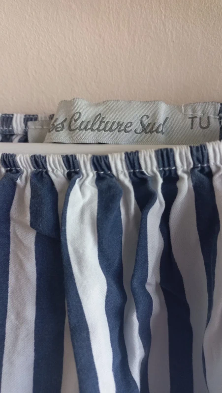 Top bleu et blanc - photo numéro 2