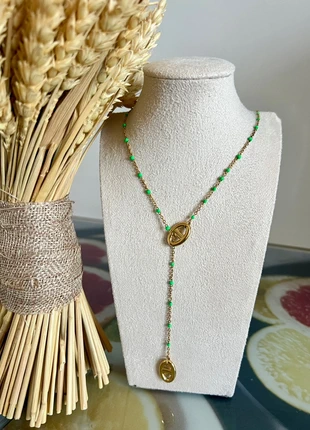 Collier chaîne coulissante vert clair, marque: Tendance, état: Très bon état, 17,50 €, 19,08 € Protection acheteurs (Pro) incluse