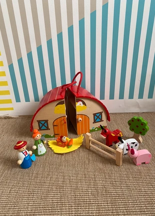 Ferme nomade en bois+ figurines, marque: sansnom., état: Très bon état, taille: 18-24 mois / 86 cm, 5,00 €, 5,95 € Protection acheteurs incluse