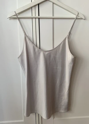 Top satinado plateado Zara, marque: Zara, état: Bon état, taille: S / 36 / 8, 3,00 €, 3,85 € Protection acheteurs incluse
