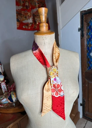 Foulard ruban kimono japonais en soie Furisode Neuf, merk: SOIE, staat: Nieuw zonder prijskaartje, € 14,00, € 15,40 inclusief Kopersbescherming Pro
