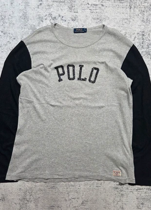 👕 Polo Ralph Lauren Vintage Manches Longues Gris & Noir Taille L, marque: Ralph Lauren, état: Très bon état, taille: L, 44,95 €, 47,90 € Protection acheteurs (Pro) incluse